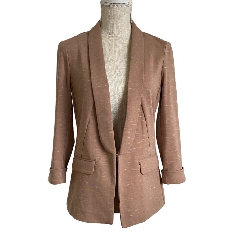Dynamite Tan 3/4 Sleeve Jacket Blazer Sz S​​​​​​​​​​